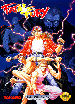 Fatal Fury box art for Sega Genesis